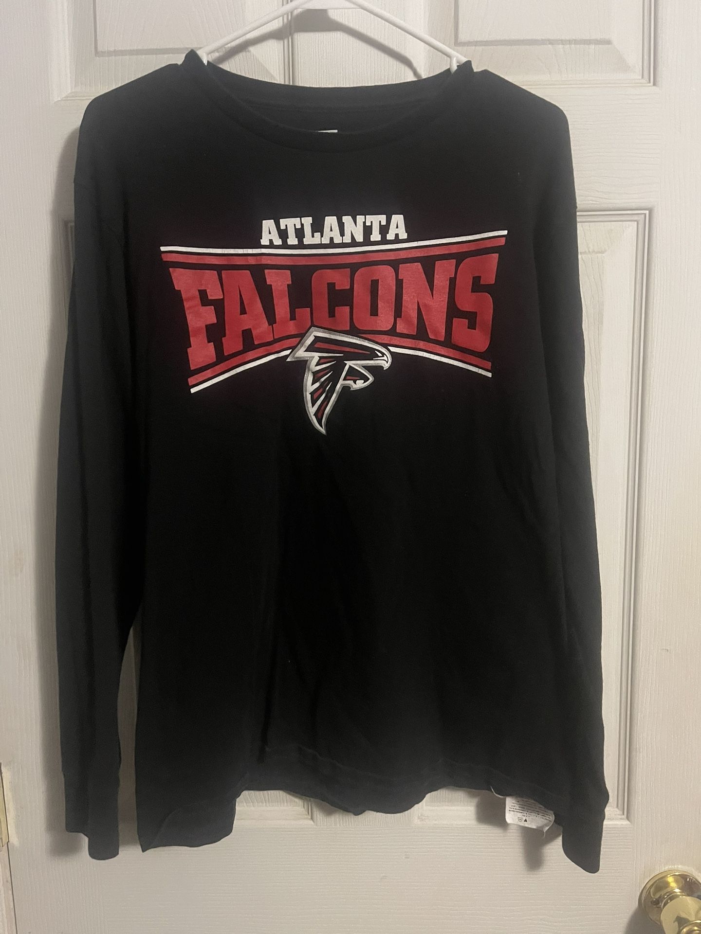 Nike NFL Atlanta Falcons Long Sleeve Shirt Men Black Size L