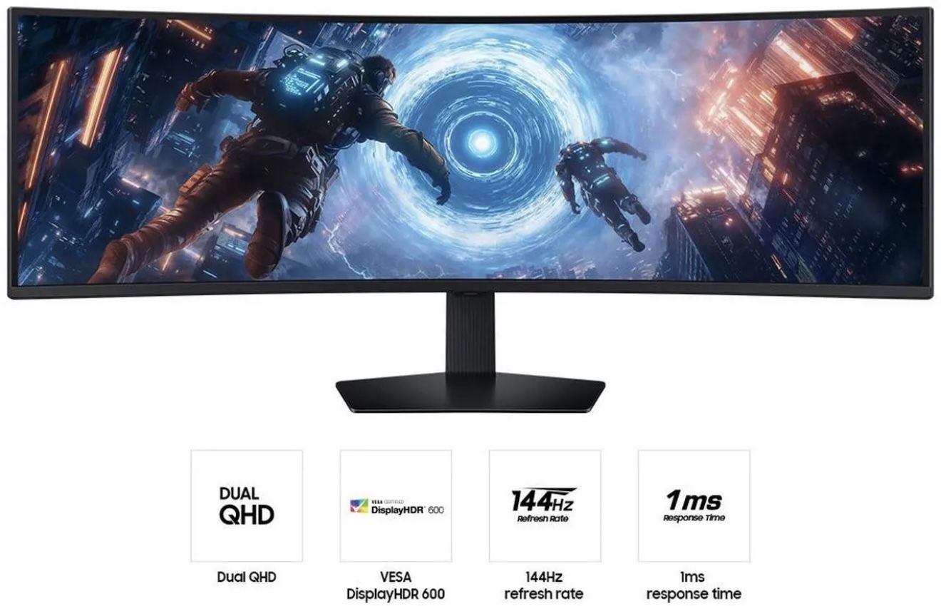 Samsung 49” Odyssey G9 G91F DQHD 144Hz Gaming Monitor – Open Box, Never Used