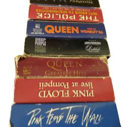 Pink Floyd, Styx, The Police, Queen VHS70's Rock Bands