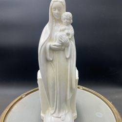 Vtg Rubens Original Japan Madonna Child Mary Jesus Porcelain Planter Vase #222