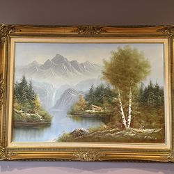 Autumn landscape painting