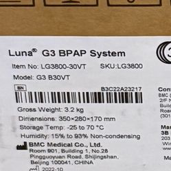 Luna G3 BPAP & One APAP Systems 