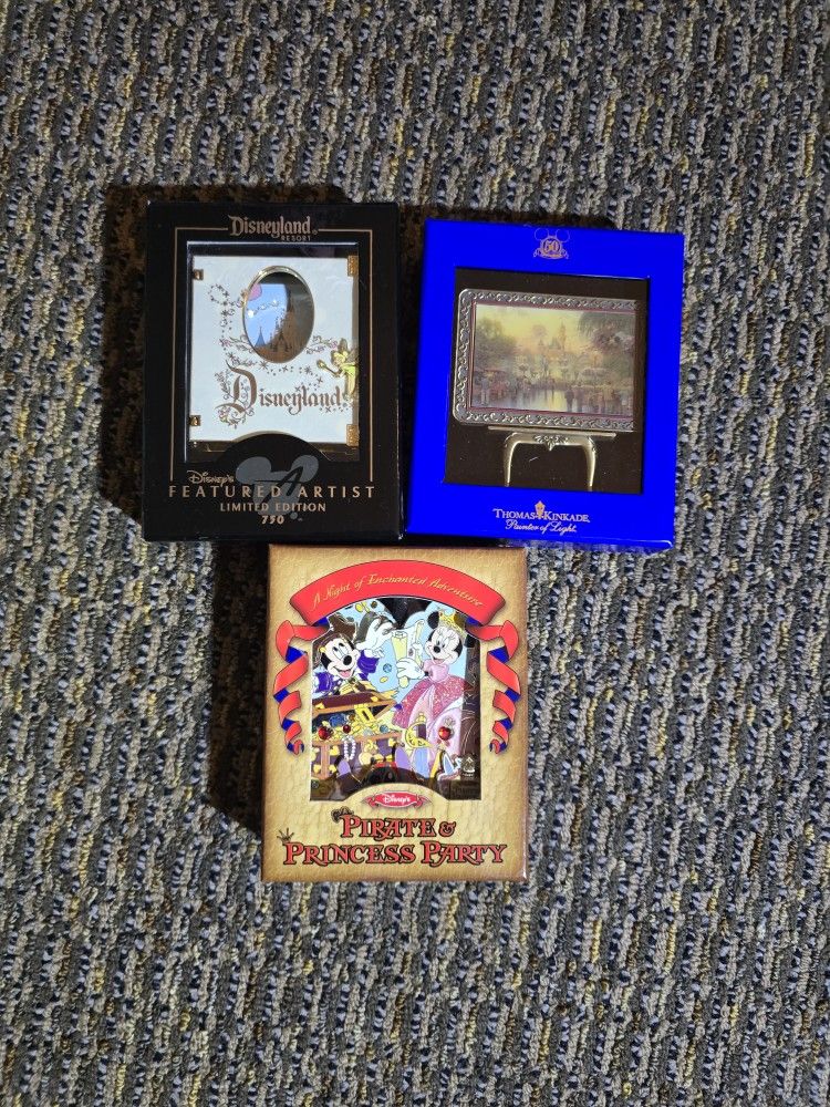 Disney Jumbo Pins x 3