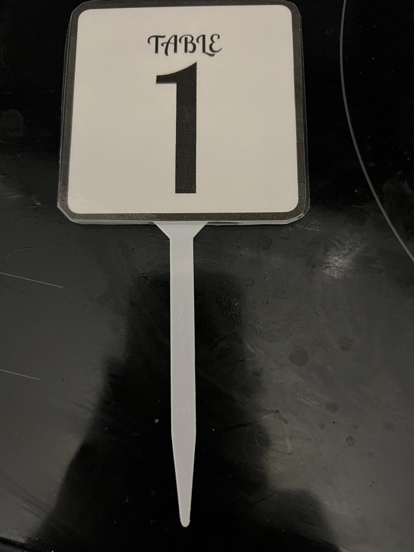 Table Numbers
