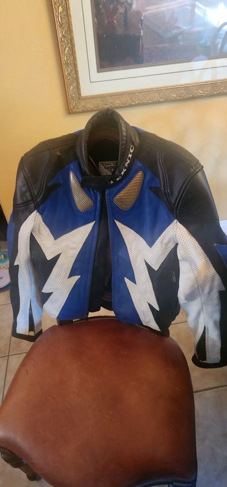 Tennis Motorcycle Leather Jacket