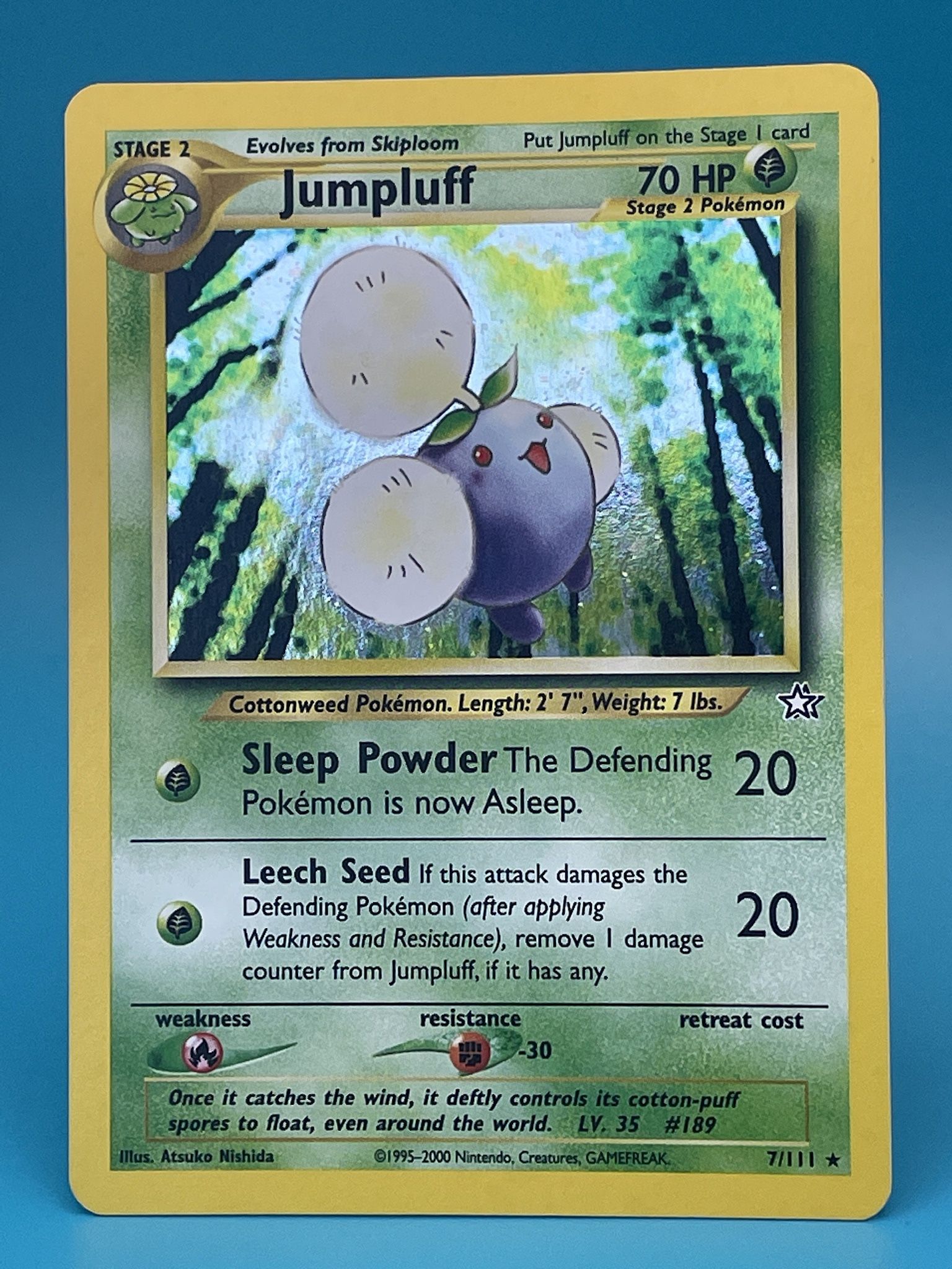 Pokémon TCG Jumpluff Neo Genesis 7 Holo Unlimited Holo Rare (LP/MP)