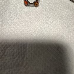 Sterling Silver Ring With Amber