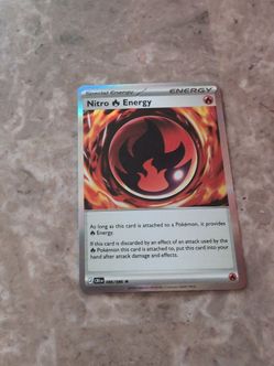 Pokémon Nitro Energy Card 086/086 Holo