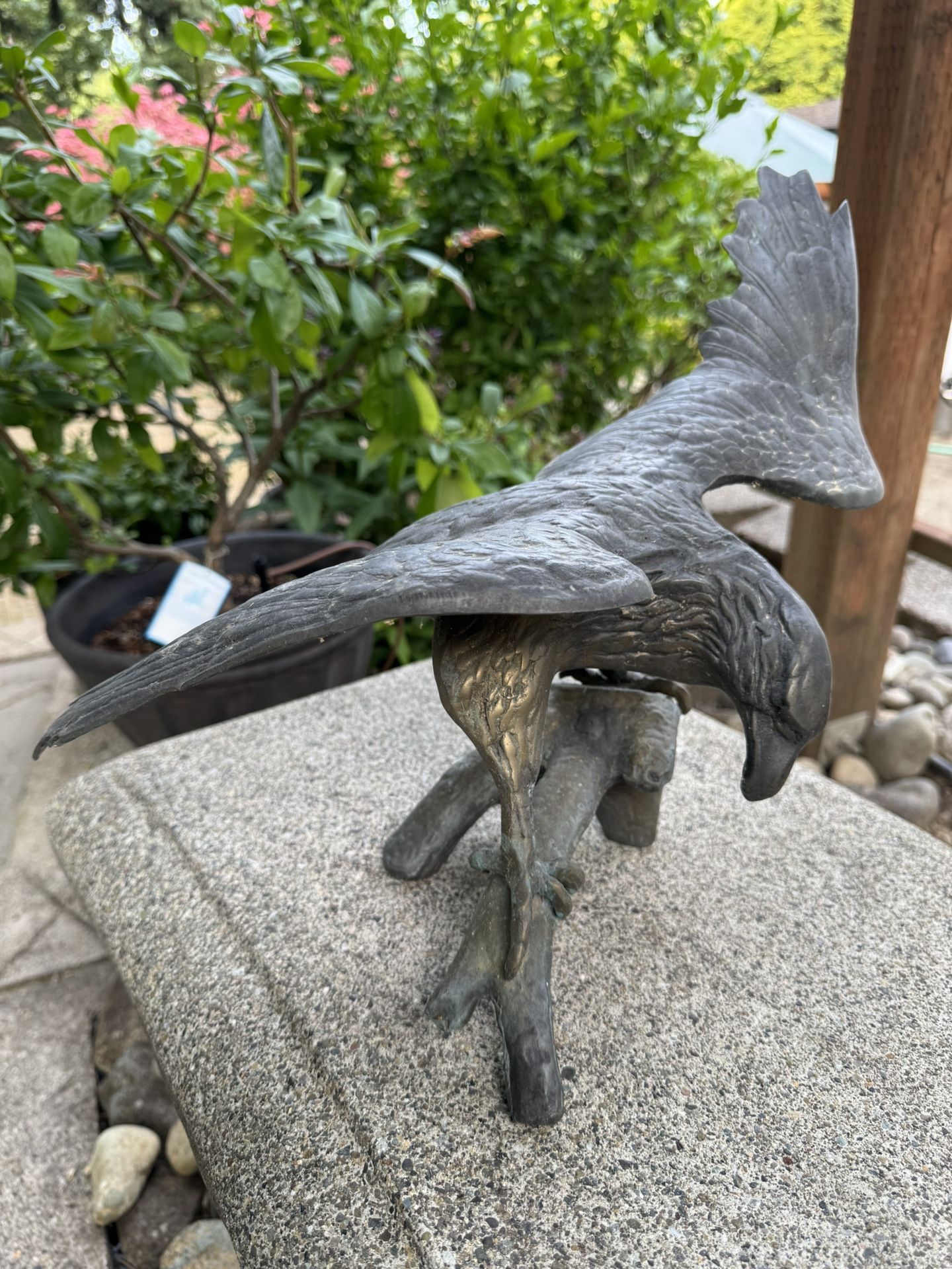 Vintage Eagle Brass Sculpture - Bronze/Brass Statue
