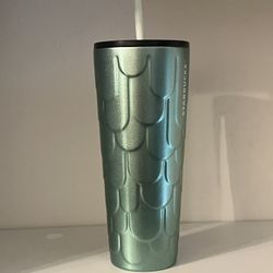 Metallic Upside Down U Starbucks Cup