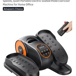 MERACH Under Desk Elliptical Leg Exerciser w/ Remote Quiet 12-Speed