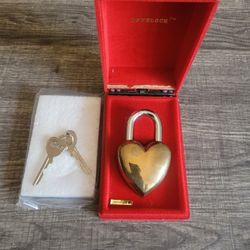 1980's Brass Love Lock New