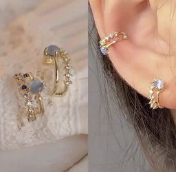 NEW CAT EYE STONE EARRINGS 