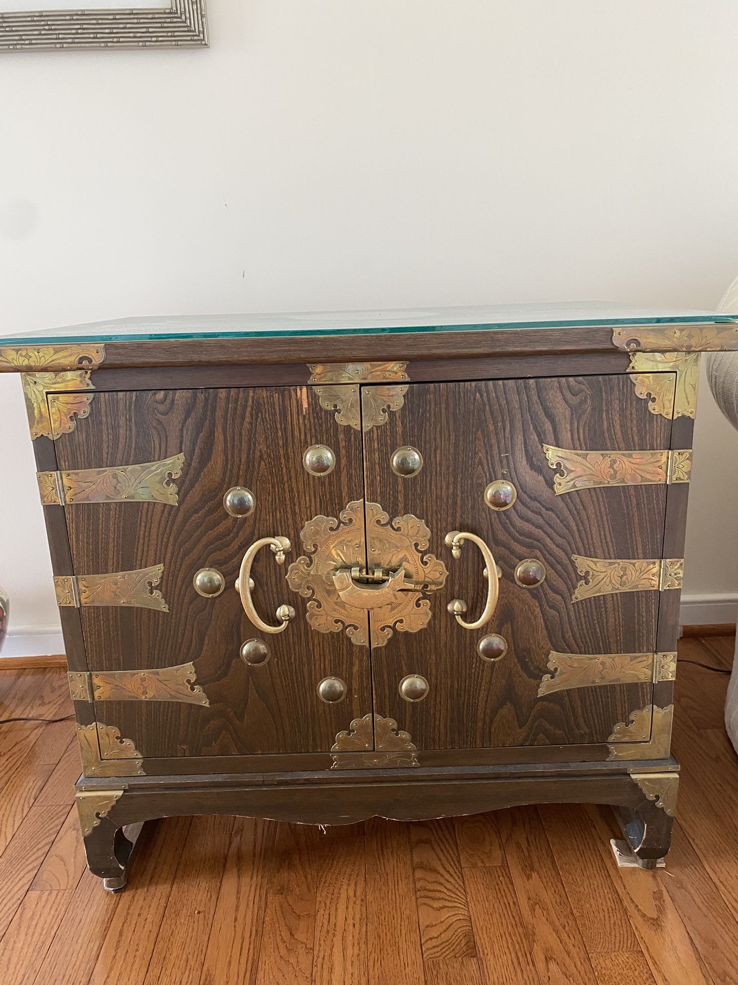 Vintage Oriental End Table