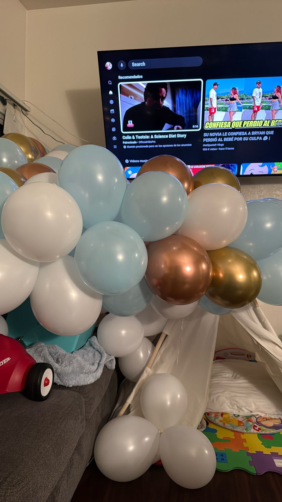 Free Balloon Decor From Sons Birthday 