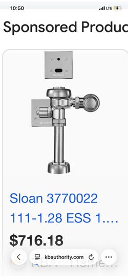 Sloan flush valve with wall sensor