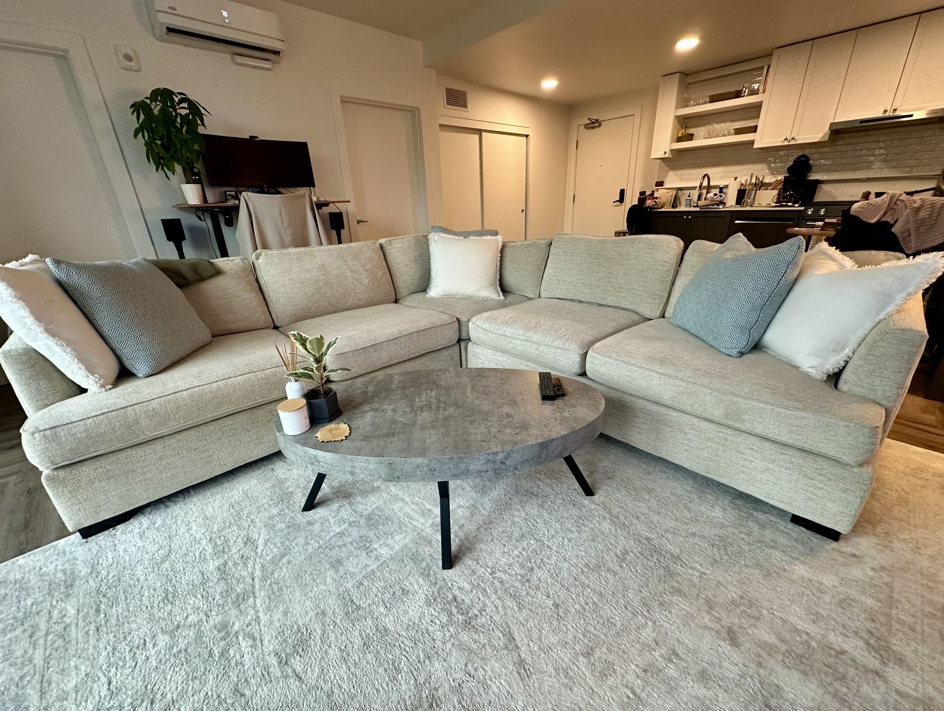 Deep 3-Piece sectional couch