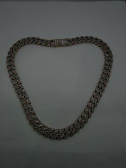 10K2T diamond cuban link chain solid