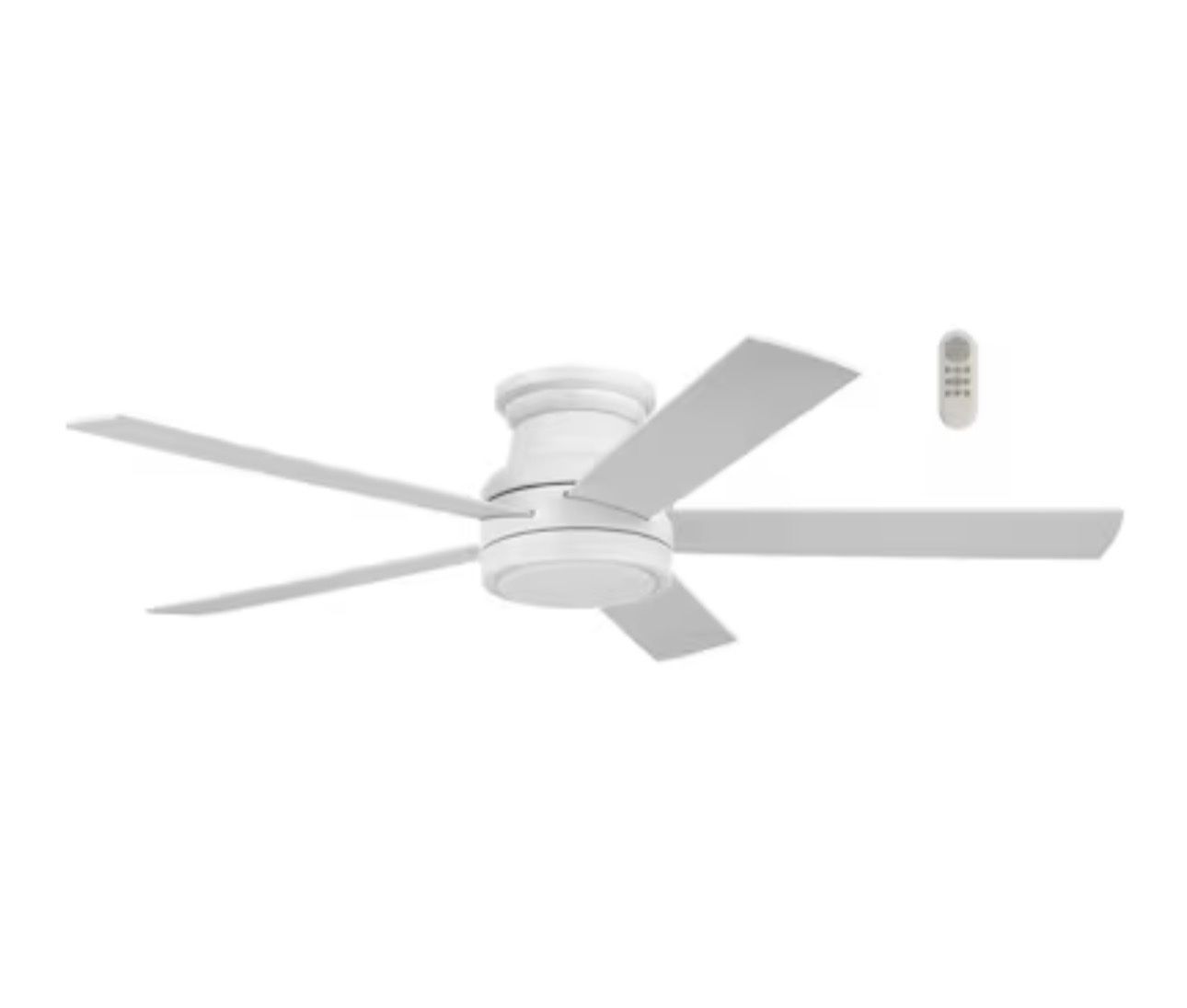 Harbor Breeze Calverton 52-in White with White/Driftwood Blades