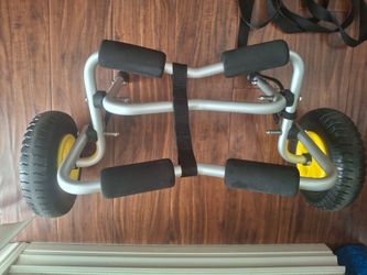 Folding Kayak Cart - Canoe / Paddle Board Carrier Dolly with Straps