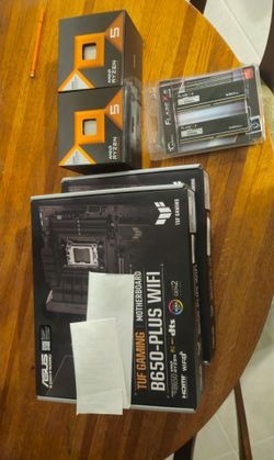 2X NEW - DDR5 RAM 32GB (2x16) RYZEN 5 7600X3D PROCESSOR ASUS TUF GAMING B650 PLUS WIFI MOTHERBOARD