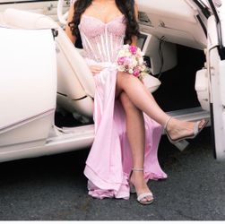 Baby Pink Long Formal Dress size 0