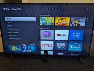 4k HDR TCL Roku TV 43"