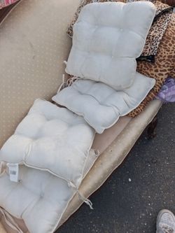 Tufted Chair Cushions Set of 4