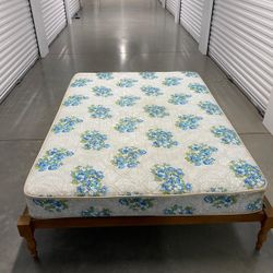 Full Size Bed Frame With Mattress 