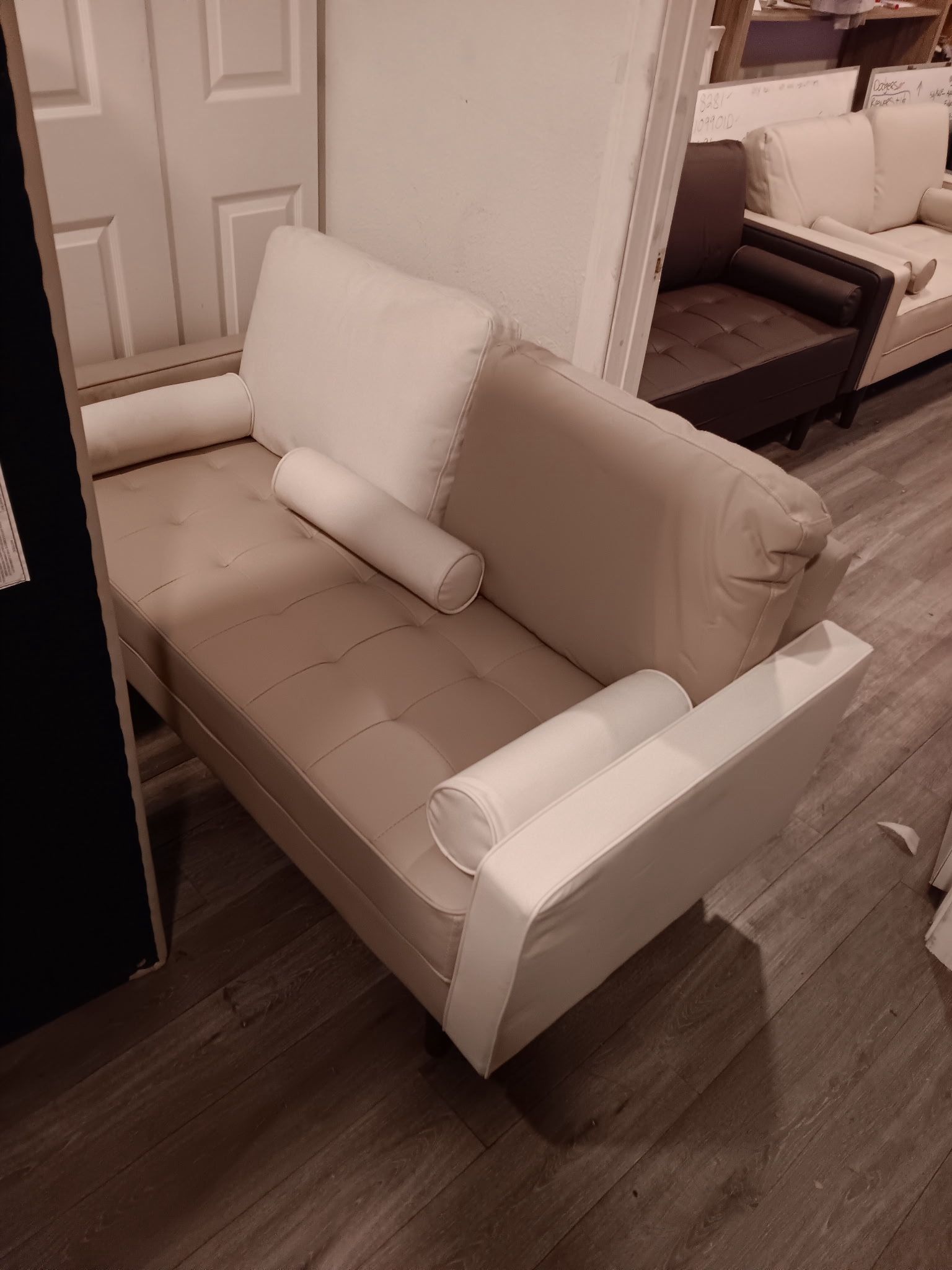 Light Beige-White Couch