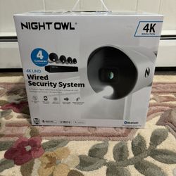 Night Owl 4K 8-Channel Security Camera System – 1TB DVR + 4 Wired Spotlight Cameras