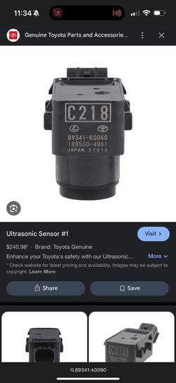 Toyota Parking Sensor