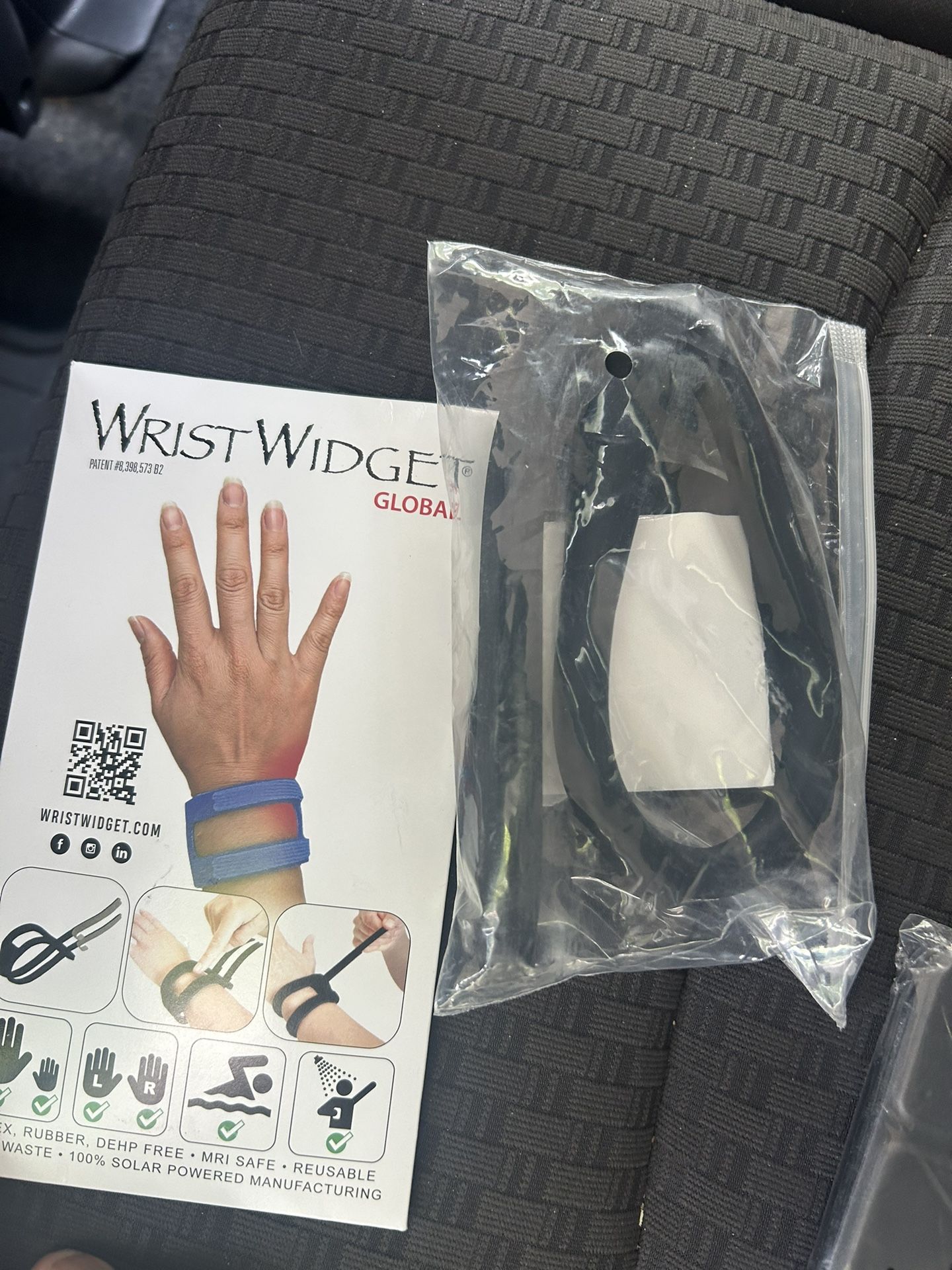 WristWidget® (Black Adjustable Wrist Brace for TFCC Tears