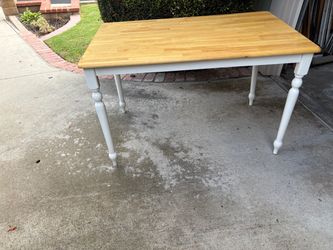 Oak top table for kitchen or craft room