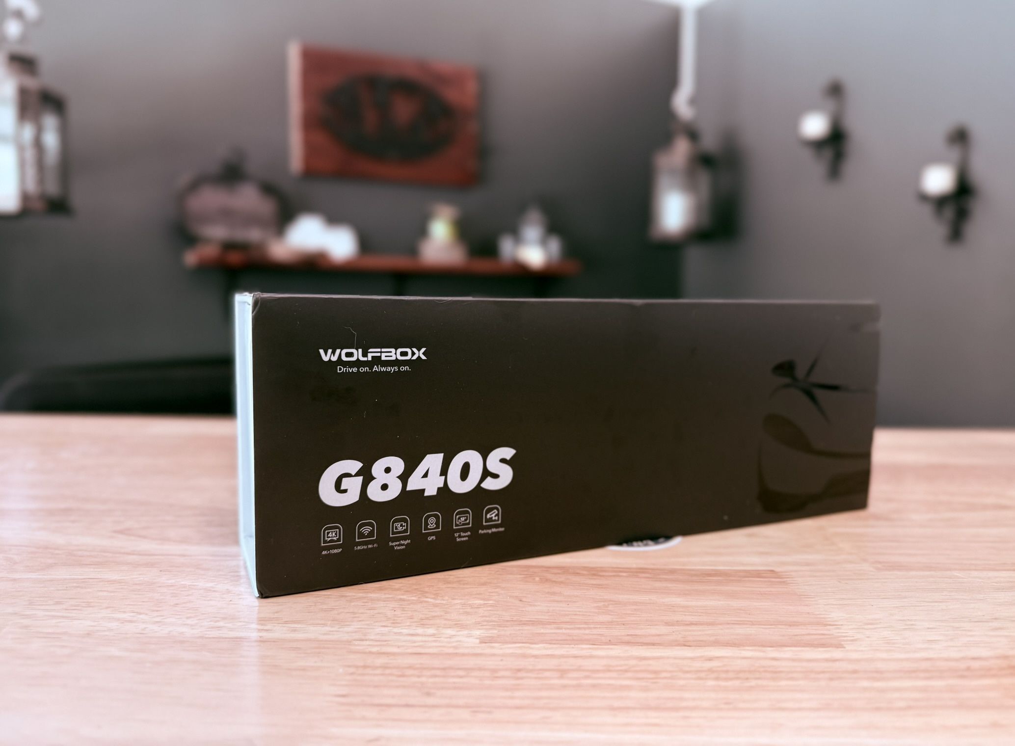 Wolfbox 4K 12” Mirror Front /Dashcam