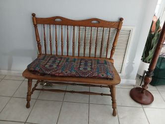 Wood bench