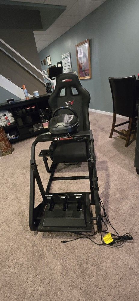 Racing Cockpit With Thrustmaster