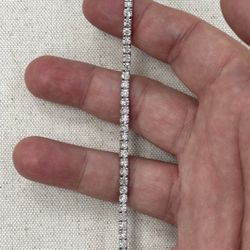 Natural diamonds 14k Tennis Bracelet 