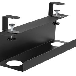 Steel 15.8in Cable Management Under Desk Tray