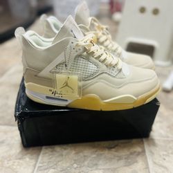 Jordan 4 Retro Off-White Sail  Size 10.5 Men