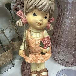 Sweet Girl Ceramic Figurine