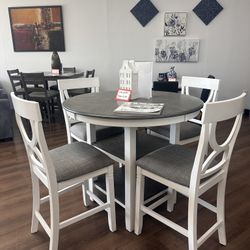 5pc Round Dining Table 