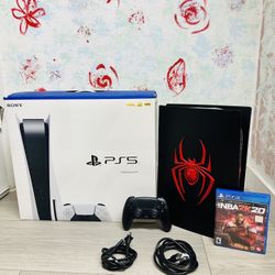 PlayStation 5 - Disc Version - 825GB , Bonus 1 Game NBA2K20 ( Used )