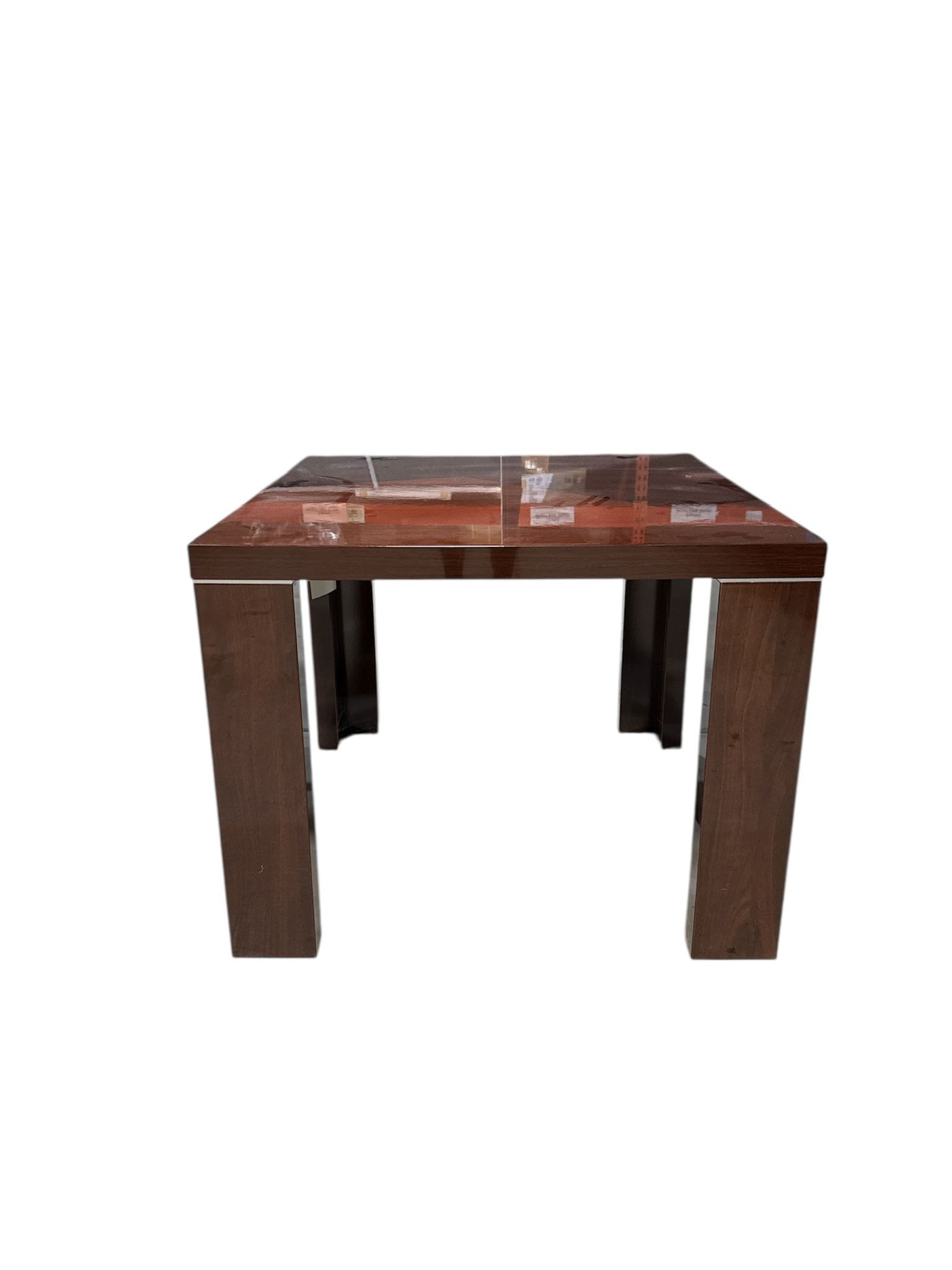 Alf Italy walnut high gloss end table