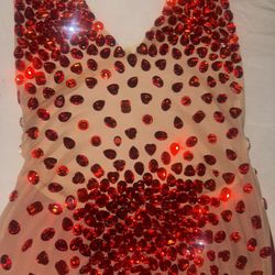  red Valentines Day Dress