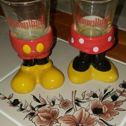 Mickey and Minnie Mouse shot glasses