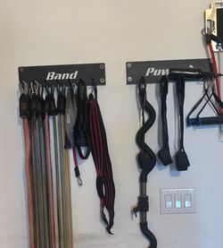 A Resistance Bands Set with Combat Curl Bar