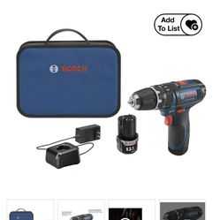 Bosch® 12-Volt Cordless 3/8" Drill Kit