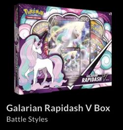 Pokémon Galarian Rapidash V Box