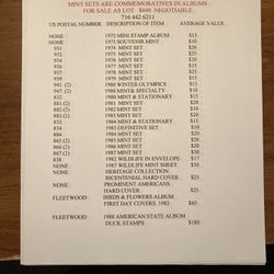 Commemorative Mint Stamps